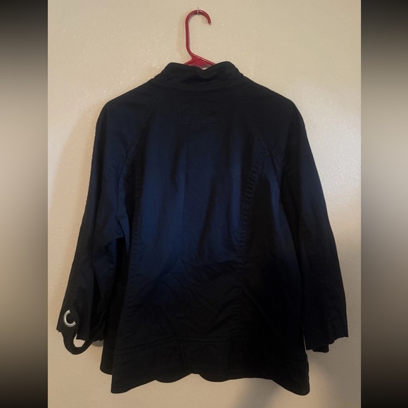 LAL Women’s Black Half Sleeve Blazer Dress Shirt Jacket 2X - Picture 4 of 5